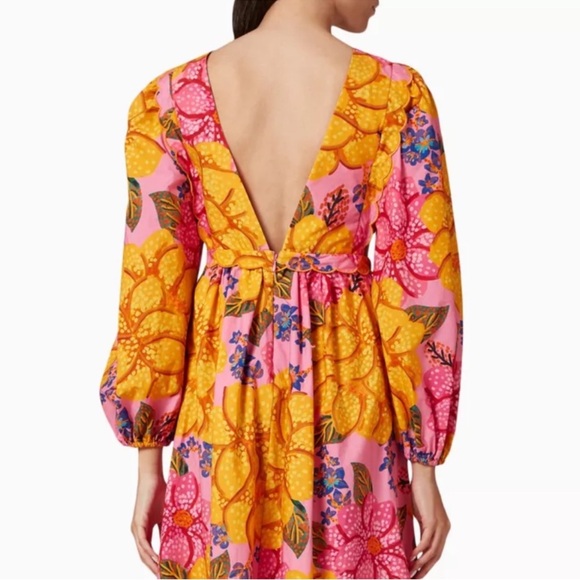 FARM Rio Pink and Yellow Floral Dress - Picture 7 of 8